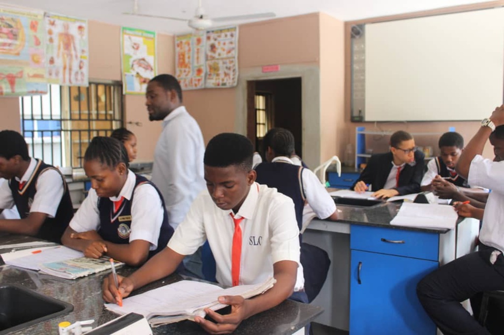 Business studies classroom at Spring Of Life Schools